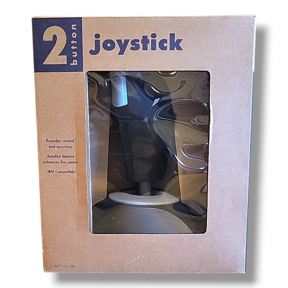 Vintage 2 Button Joystick For Windows 3.x Or 95 IBM Compatible New